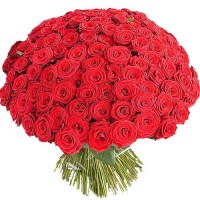 Букет из 101 красной розы - заказать доставку цветов онлайн
