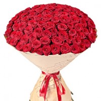 Букет из 101 розы премиум класса - заказать доставку цветов онлайн