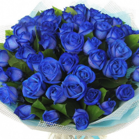 Букет из 39 синих роз